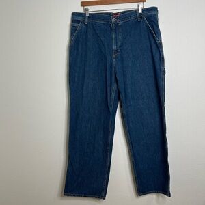 Vintage Tommy Hilfiger Denim Mens Denim Carpenter Jeans Blue Cotton Baggy Sz 38